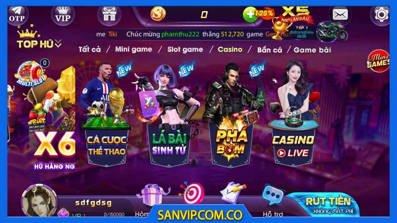 game casino la bai sinh tu